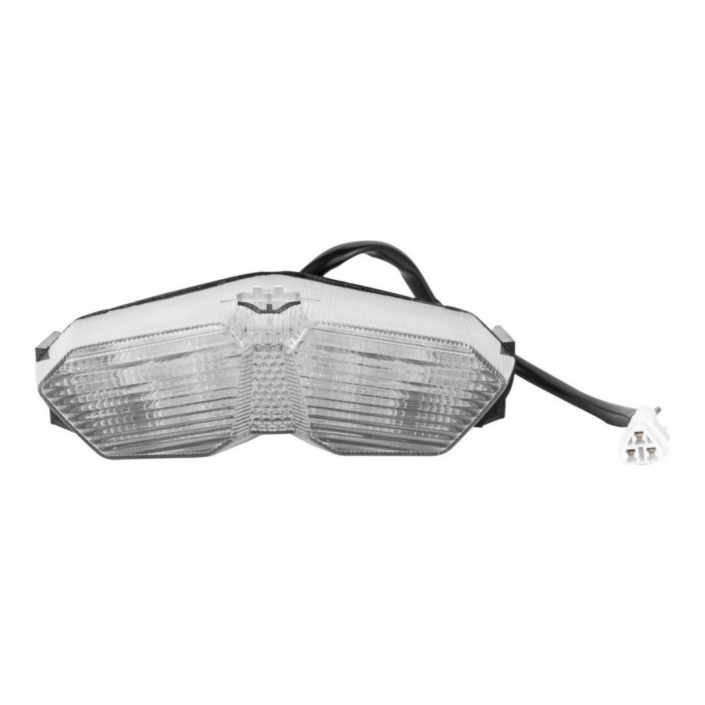 Lanterna Luz Freio Led Traseira Moto Fazer 250 2018 2019 2020 2021 2022 2023 Completa Lente Cristal