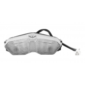 Lanterna Luz Freio Led Traseira Moto Fazer 250 2018 2019 2020 2021 2022 2023 Completa Lente Cristal