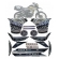 Kit Adesivos Faixas Moto XTZ 250 Lander 2021 2022 Bege Areia Jogo Adesivo Jotaesse