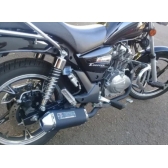 Escapamento Escape Esportivo Moto Chopper Road 150 Mini Tri Preto Fortuna C/ Selo Inmetro