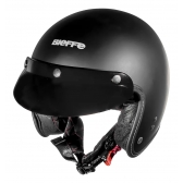 Capacete Aberto Custom Bieffe B45 B-45 Classic Harley Old School Vintage Cafe Racer C/ Selo Inmetro - Preto Fosco