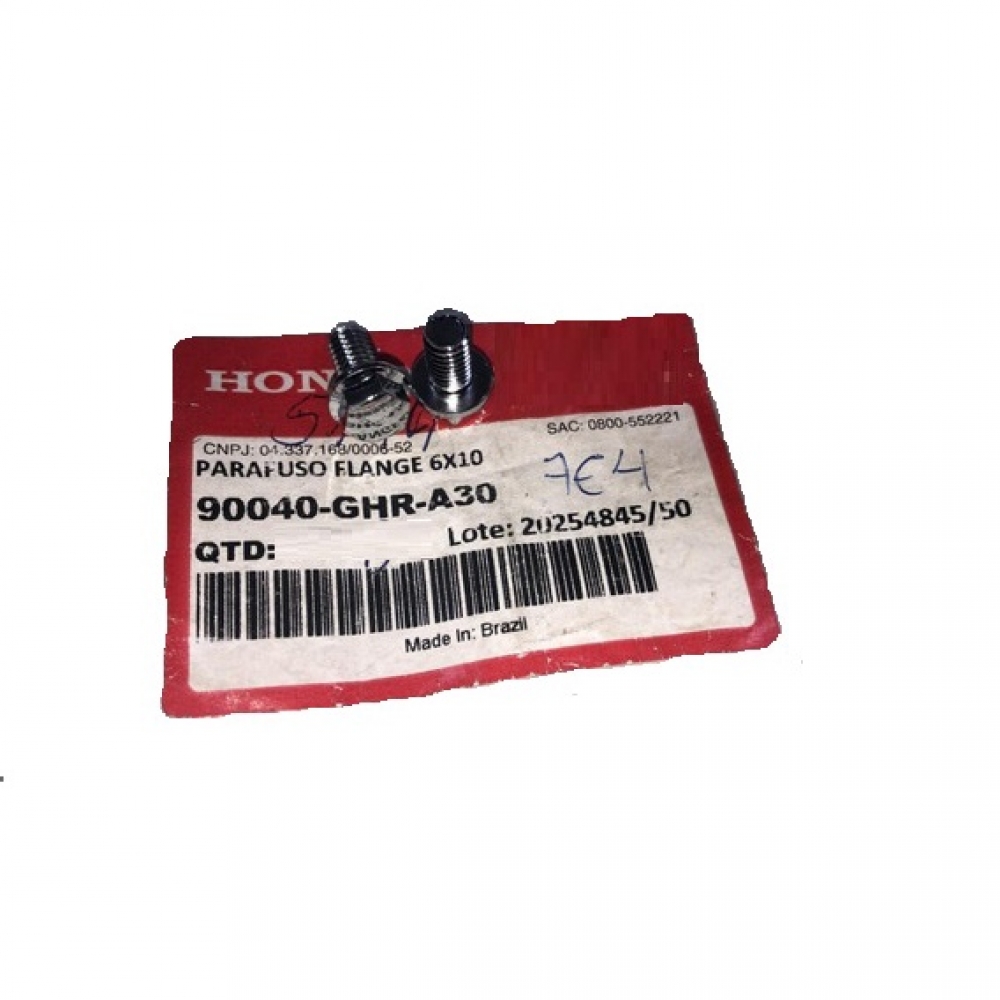 Par De Parafuso Fixação Protetor Escapamento Escape Xr 250 Tornado Nx 400 Falcon Bros 125 Bros 150 160 Xlr 125 - Preto