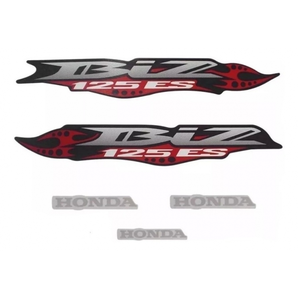 Kit Adesivos Faixas Moto Biz 125 Es 2007 Preta Jogo Adesivo