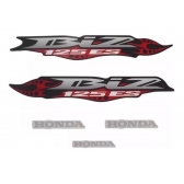 Kit Adesivos Faixas Moto Biz 125 Es 2007 Preta Jogo Adesivo