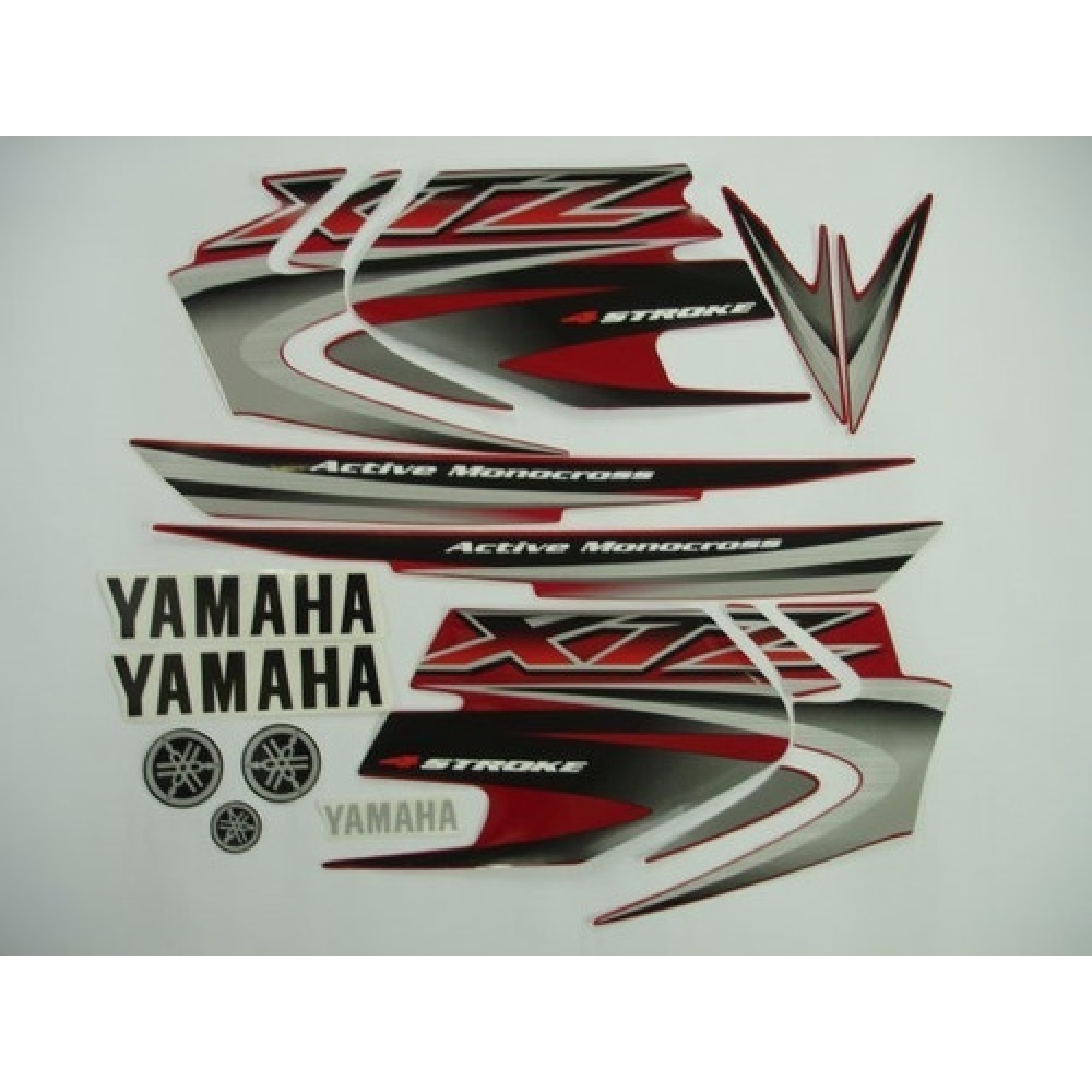 Kit Adesivos Yamaha Xtz 125 2006 Vermelha Jogo Adesivo