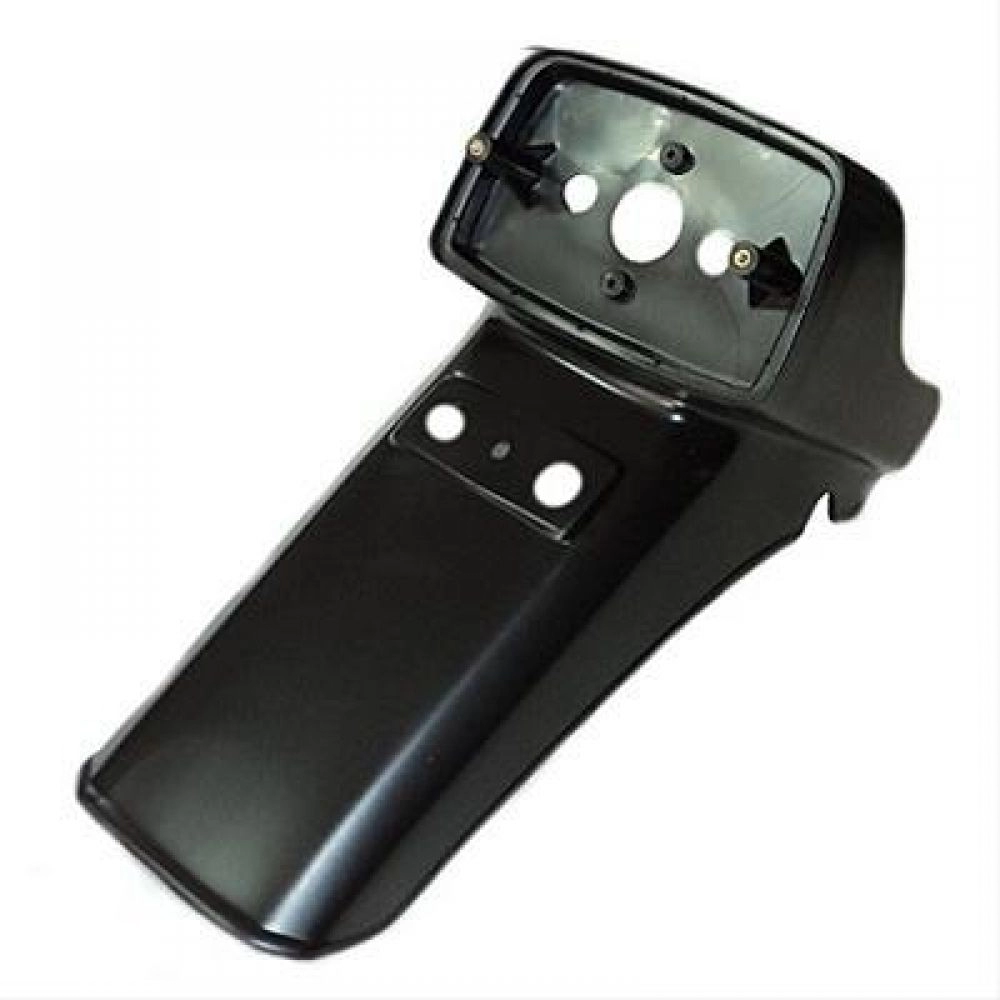Paralama Traseiro Moto Cg 125 83 84 85 86 87 88 89 Ml 125 Turuna Rabeta Suporte Placa - Preto