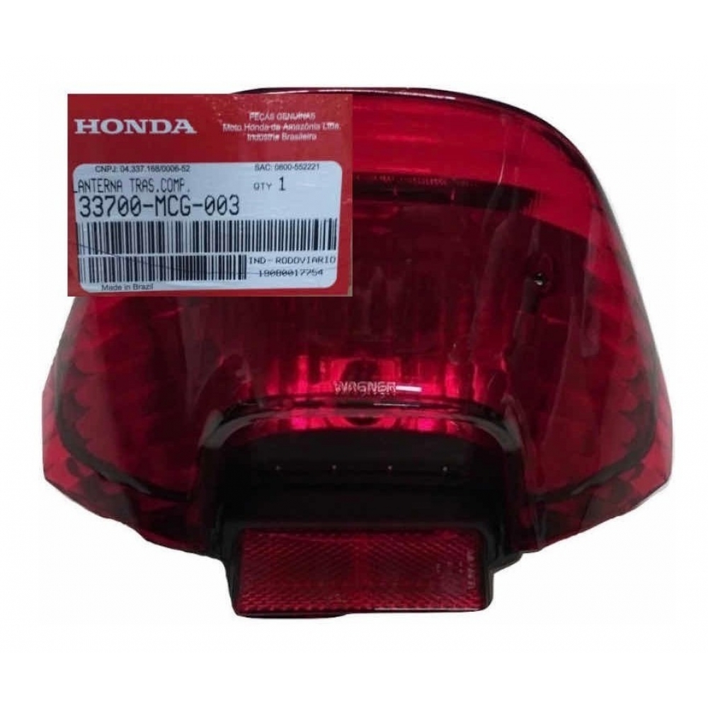 Lanterna Luz De Freio Traseira Moto Nx 400 Falcon 1998 Até 2008 Original Honda