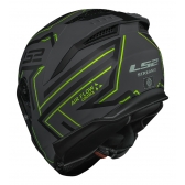 Capacete Moto Fechado Ls2 Ff808 Stream 2 Maze Esportivo C/ Óculos Interno Lançamento C/ Selo Inmetro - Preto Verde