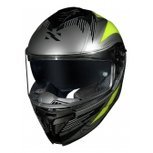 Capacete Moto Esportivo Fechado Norisk Strada 2 St Titanio Preto Amarelo C/ Óculos Interno Lançamento