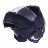 Capacete Moto Articulado Robocop LS2 FF902 Scope Monocolor Preto Fosco Escamoteável C/ Óculos - Preto Fosco