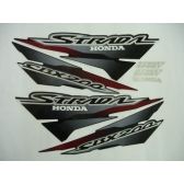 Kit Adesivos Faixa Cbx 200 Strada 2002 Preta Jogo Adesivo