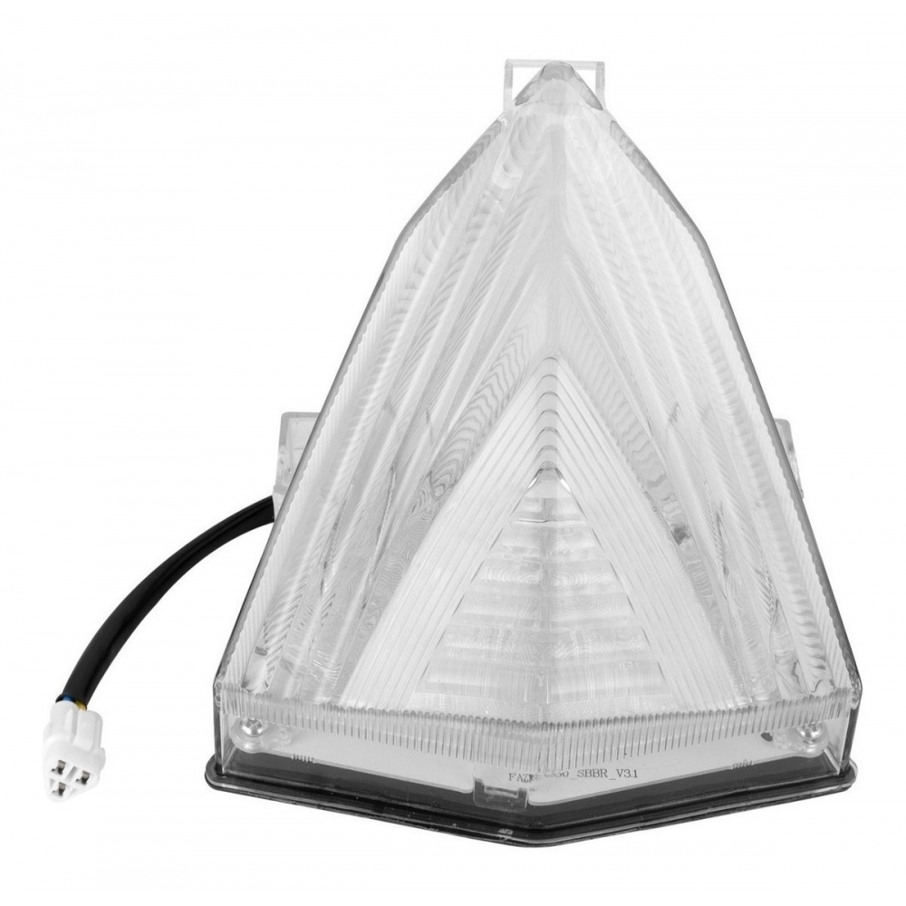 Lanterna Luz Freio Led Traseira Moto Fazer 250 2011 22012 2013 2014 2015 2016 Até 2017 Completa Lente Cristal