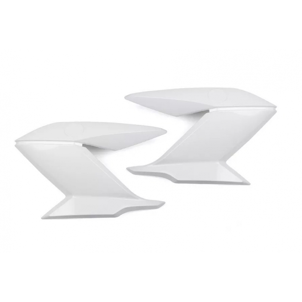 Par De Aba Lateral Tanque Moto Fazer 150 Branca 2014 2015 2016 2017 2018 Carenagem Modelo Original - Branco