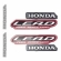Kit Adesivos Faixas Honda Lead 110 2011 Jogo Adesivo Moto - Vermelha