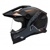 Capacete Moto Big Trail Bieffe B-Trail Delux Cross Cinza Dark Preto C/ Óculos Sol Lançamento