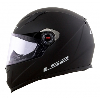 Capacete Moto Fechado Ls2 Ff358 Classic Monocolor Preto Fosco Esportivo C/ Selo Inmetro