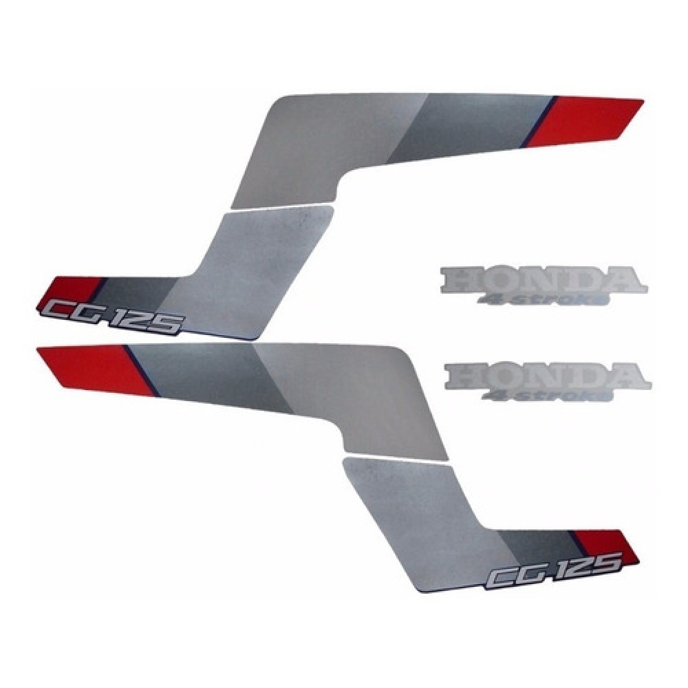 Kit Adesivos Faixa Cg 125 1987 Azul Cg125 Jogo Adesivo