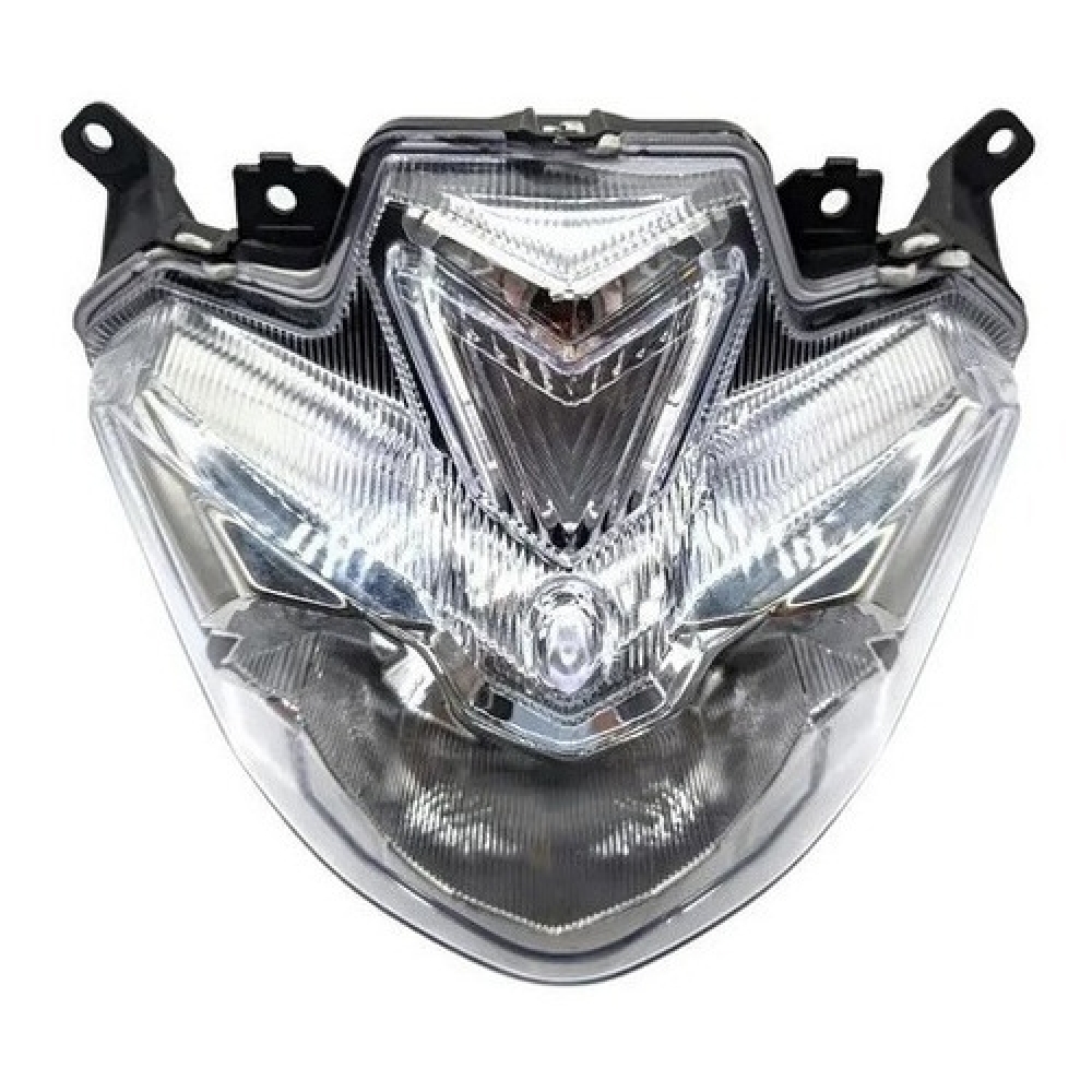 Farol Bloco Ótico Moto Fazer 250 2018 2019 2020 2021 2022 Optico Model Original C/ Lâmpada Led