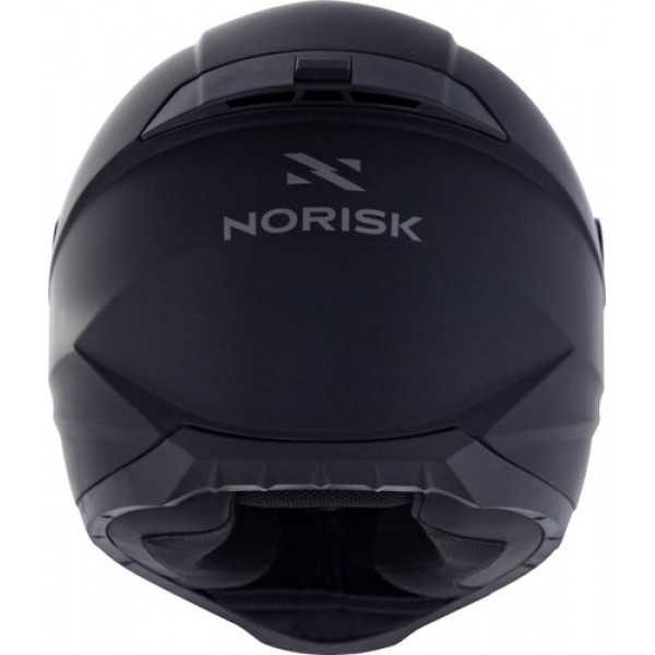 Capacete Moto Esportivo Fechado Norisk Razor Monocolor Solid Preto C/ Selo Inmetro - Fosco