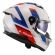 Capacete Moto Fechado Ls2 Ff808 Stream 2 Vintage Bmw Branco Azul Vermelho C/ Óculos