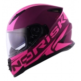 Capacete Moto Feminino Fechado Norisk FF302 Soul Manty Rosa C/ Óculos Sol e Selo Inmetro Lançamento