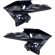 Par Carenagem Aba Lateral Interna Tanque Titan 160 2022 2023 2024 Complemento Modelo Original Paramotos