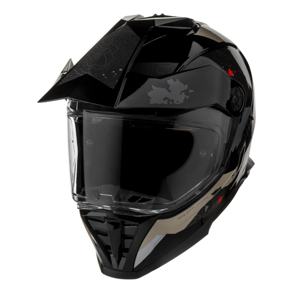 Capacete Moto Bieffe B-Trail Big Trail Frontier Estrada Desert Areia Preto C/ Óculos Sol Lançamento