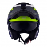 Capacete Moto Robocop Escamoteável Norisk Route FF345 Speedmax Articulado C/ Óculos E Selo Inmetro - Azul Amarelo Fosco