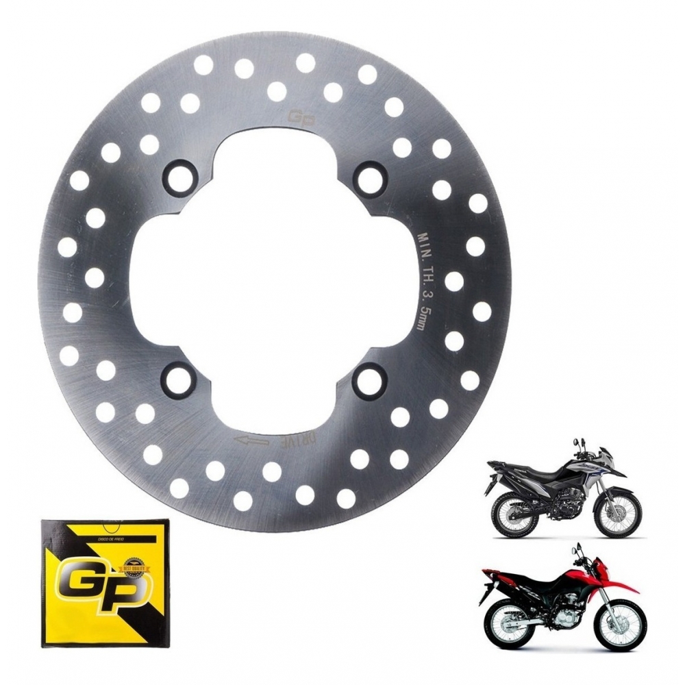 Disco Freio Traseiro Moto Nxr 160 Bros Xre 190 Modelo Original Gp Ventilado
