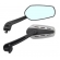 Par De Espelho Retrovisor Esportivo Prata Universal P/ Motos