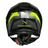 Capacete Moto Esportivo Fechado Norisk Strada 2 St Titanio Preto Amarelo C/ Óculos Interno Lançamento