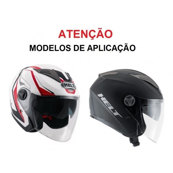 Viseira Do Capacete Aberto Helt 988 New City Cristal Incolor Original - Cristal