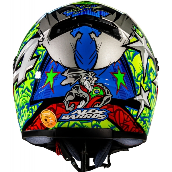 Capacete Moto Fechado Ls2 Ff358 Classic Piloto 4 Moto Gp Alex Barros Masculino Feminino Lançamento