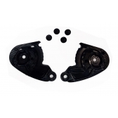 Kit Reparo Lateral Fixação Viseira Capacete Axxis V 18 B Eagle Draken C/ Parafusos - Preto