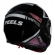 Capacete Moto Feminino Robocop Peels Urban U-Rb2 Discover Preto Rosa Camelão Escamoteável C/ Oculos