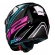 Capacete Moto Feminino Fechado Ls2 Ff358 Classic Xdron Cyan Rosa Esportivo C/ Selo Inmetro