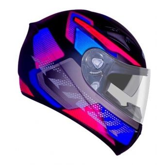 Capacete Moto Feminino Ebf X Troy Furious Preto Rosa Fosco Esportivo C/ Óculos Sol Interno Selo Inmetro