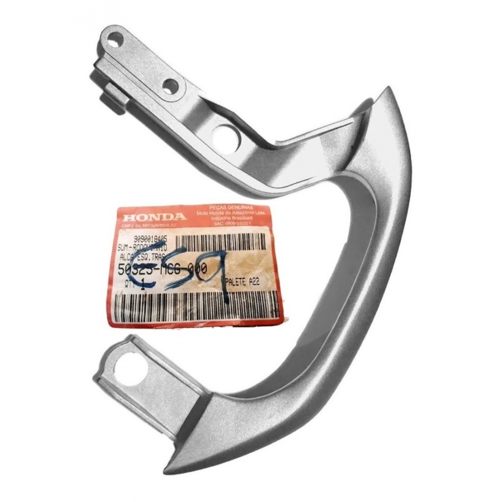 Alça Traseira Moto Nx Falcon 00/08 Esquerda Original Honda - Prata