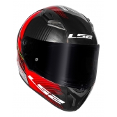 Capacete Moto LS2 FF810 Vigo Shift Jeans Preto Titanium Vermelho C/ Spoiler Masculino Feminino Lançamento