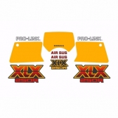 Kit Adesivos Faixa Xlx 250 Xl250x 1989 Preta Jogo Adesivo