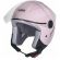 Capacete Aberto Feminino Moto Joy23 Joy 23 By Taurus Custom Vintage Rosa C/ Acabamento Interno Couro - Rosa-claro