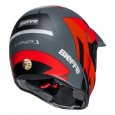 Capacete Moto Bieffe 3 Sport React Esportivo Cross Trilha Cinza Dark Vermelho C/ Selo Inmetro Lançamento