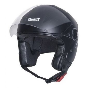 Capacete Moto Aberto Joy 23 By Taurus Custom Preto Fsc Couro