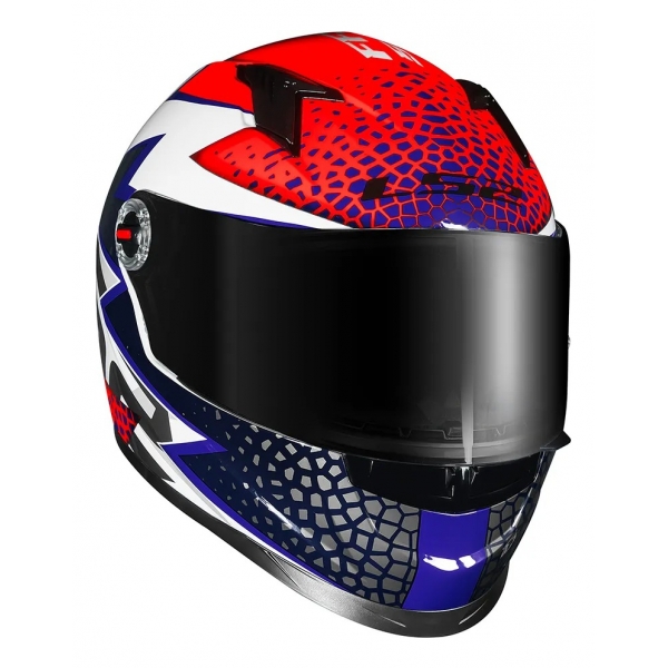 Capacete Moto Esportivo Fechado Ls2 Ff358 Classic Speedy Branco Roxo Laranja C/ Selo Inmetro