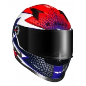 Capacete Moto Esportivo Fechado Ls2 Ff358 Classic Speedy Branco Roxo Laranja C/ Selo Inmetro