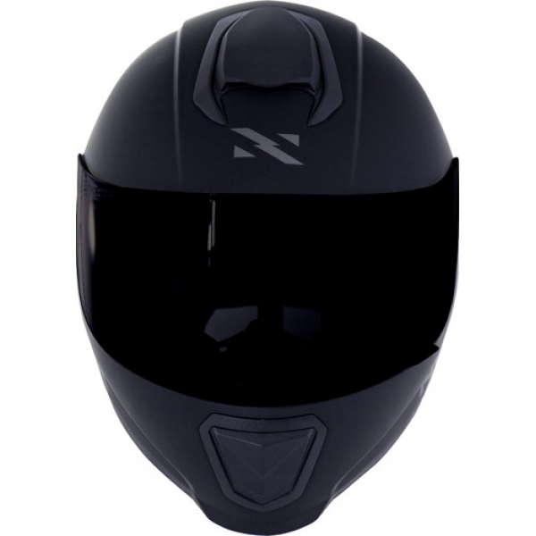 Capacete Moto Esportivo Fechado Norisk Razor Monocolor Solid Preto C/ Selo Inmetro - Fosco