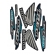 Kit Adesivos Faixas Moto CG Titan 150 ESD 2006 Azul Jogo Adesivo