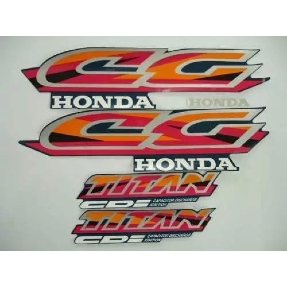 Kit Adesivos Faixa Titan 125 1997 Verde Cg 125 Jogo Adesivo