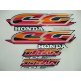 Kit Adesivos Faixa Titan 125 1997 Verde Cg 125 Jogo Adesivo