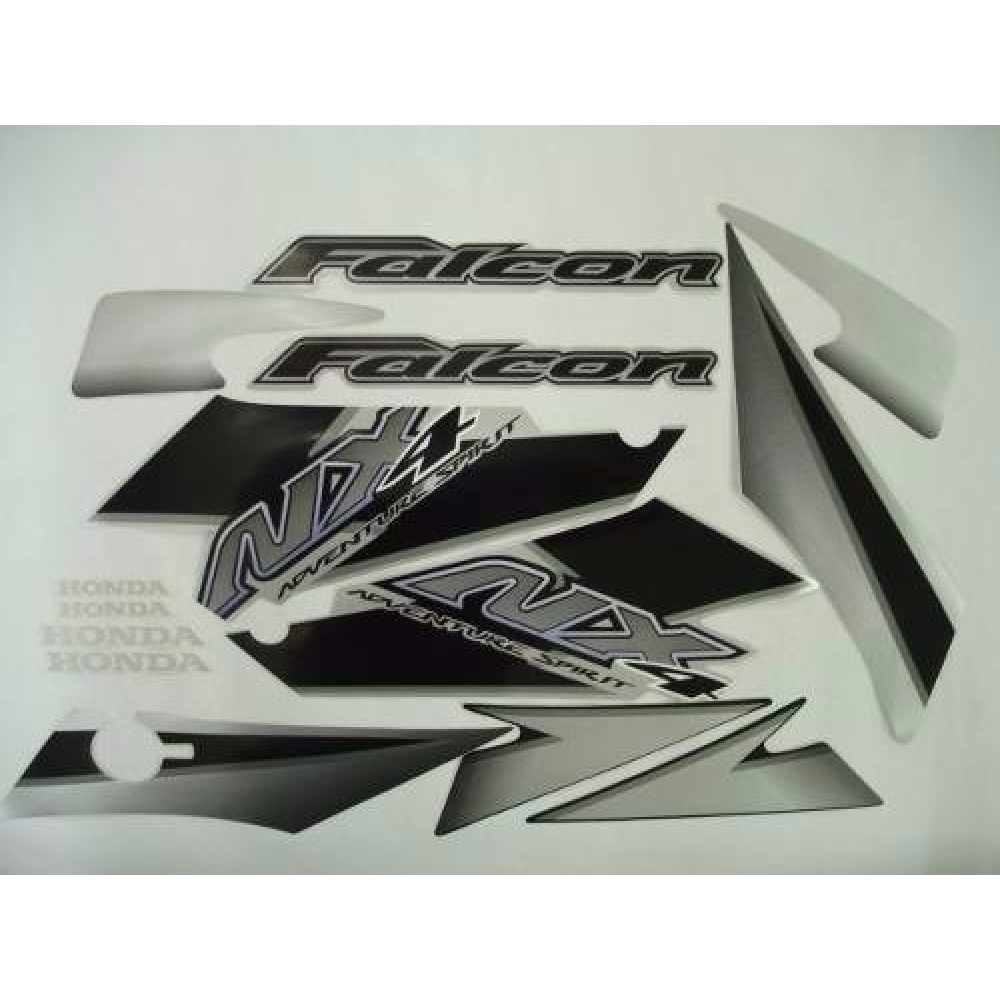 Kit Adesivos Faixa Nx 400 Falcon Preta 2005 Jogo Adesivo